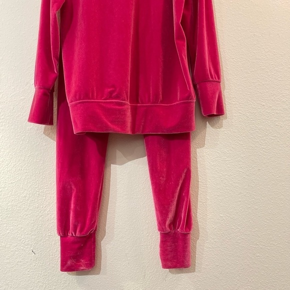 Laina Rauma SET Barbiecore Velour loungesuit velour club bed leisure lainarauma - Picture 11 of 16